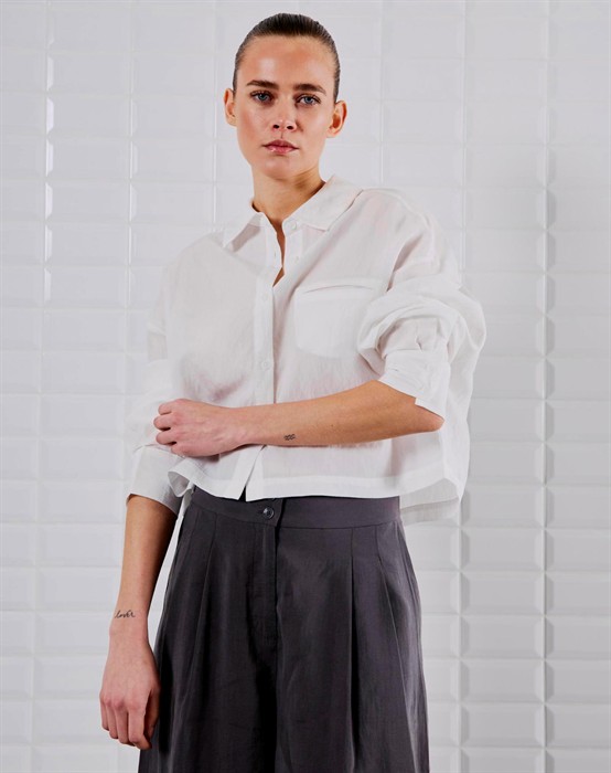 Quine Cropped Skjorte